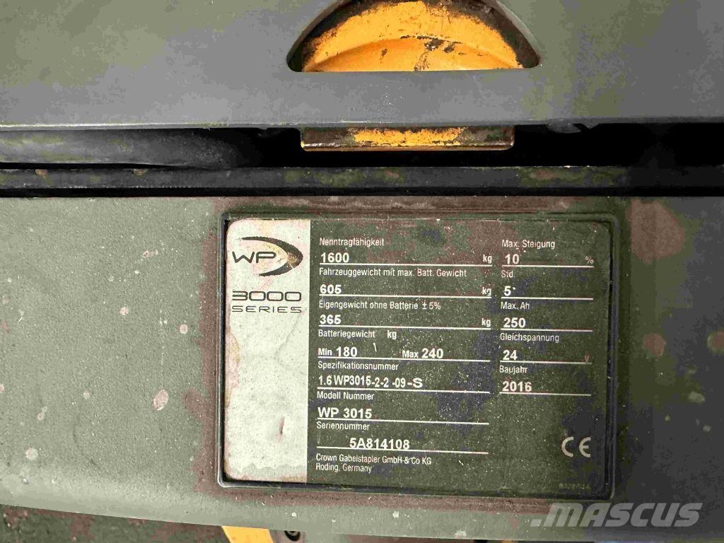 Crown WP 3015 Niedergabelstapler