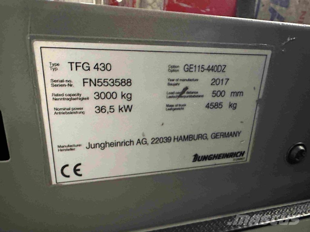 Jungheinrich TFG 430 - TRIPLEX 4,4 m Gaasitõstukid