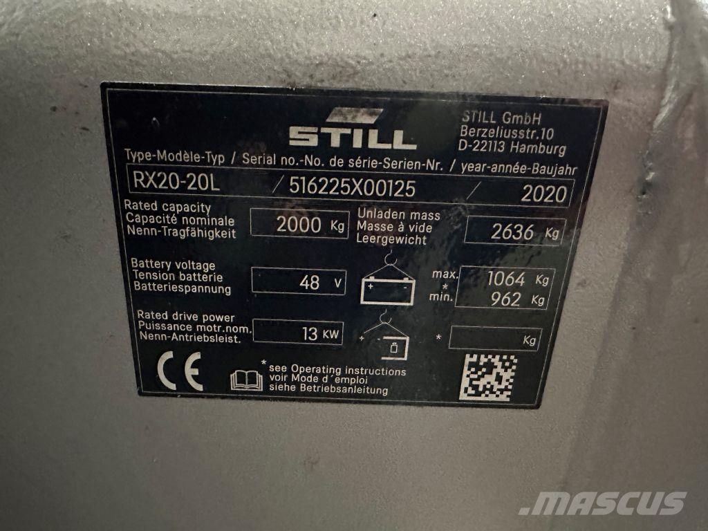 Still RX 20-20 L - TRIPLEX 4,8 m Elektrische heftrucks