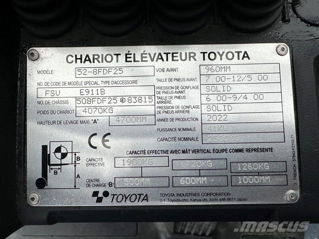 Toyota 52-8FDF25 - TRIPLEX - NEUWERTIG Dizelski viličarji