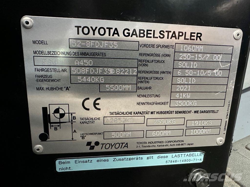 Toyota 52-8FDJF35 - TRIPLEX - NEUWERTIG شاحنات الديزل
