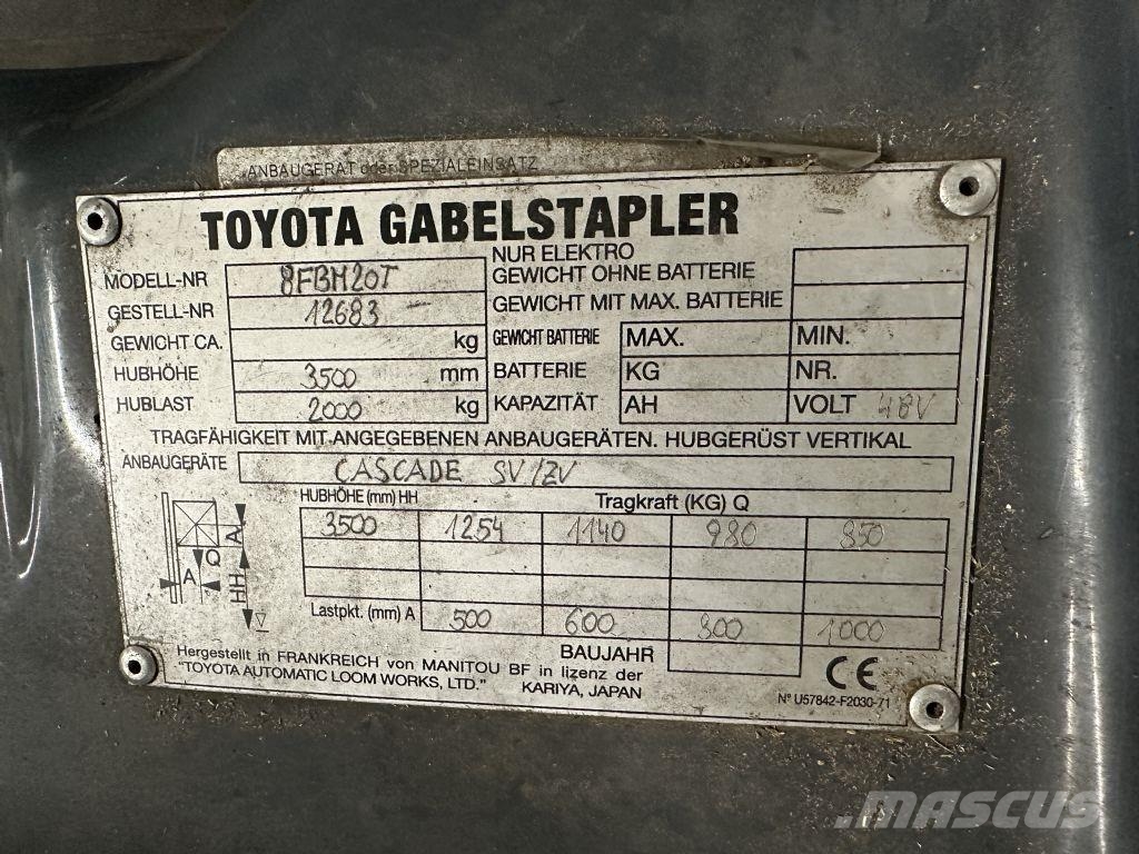 Toyota 8FBM20T - SEITENSCHIEBER - KLAMMER Elektrische heftrucks