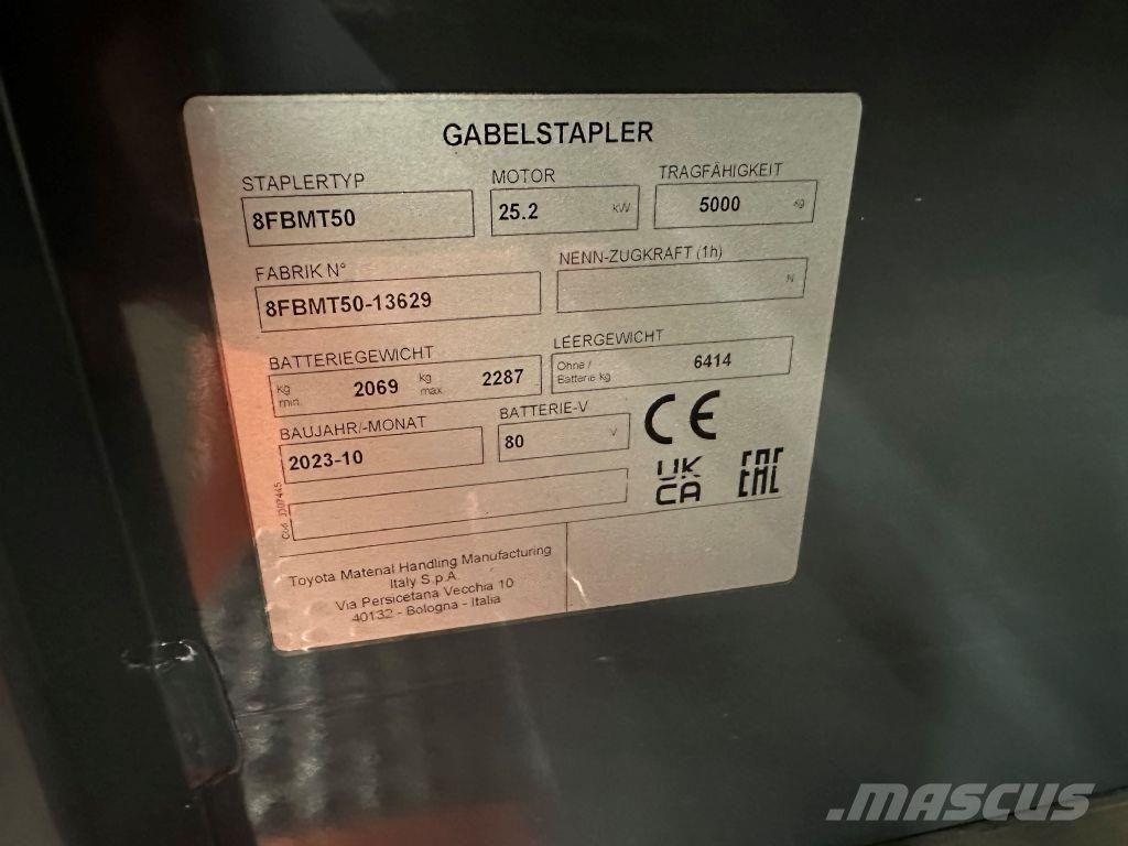 Toyota 8FBMT50 - TRIPLEX 6,5 m - NEUGERÄT !!! Empilhadores eléctricos