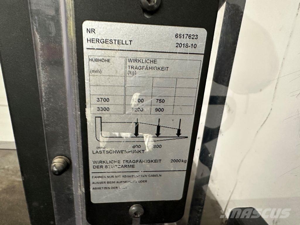 Toyota SPE 120 L - TRIPLEX 3,7 m Empilhador para operador externo