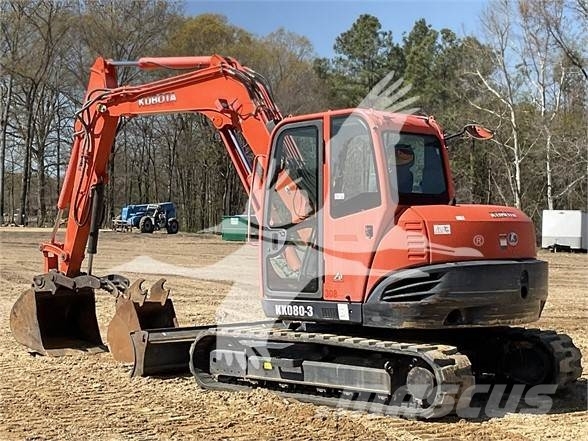 Kubota KX080-3 Roomikekskavaatorid
