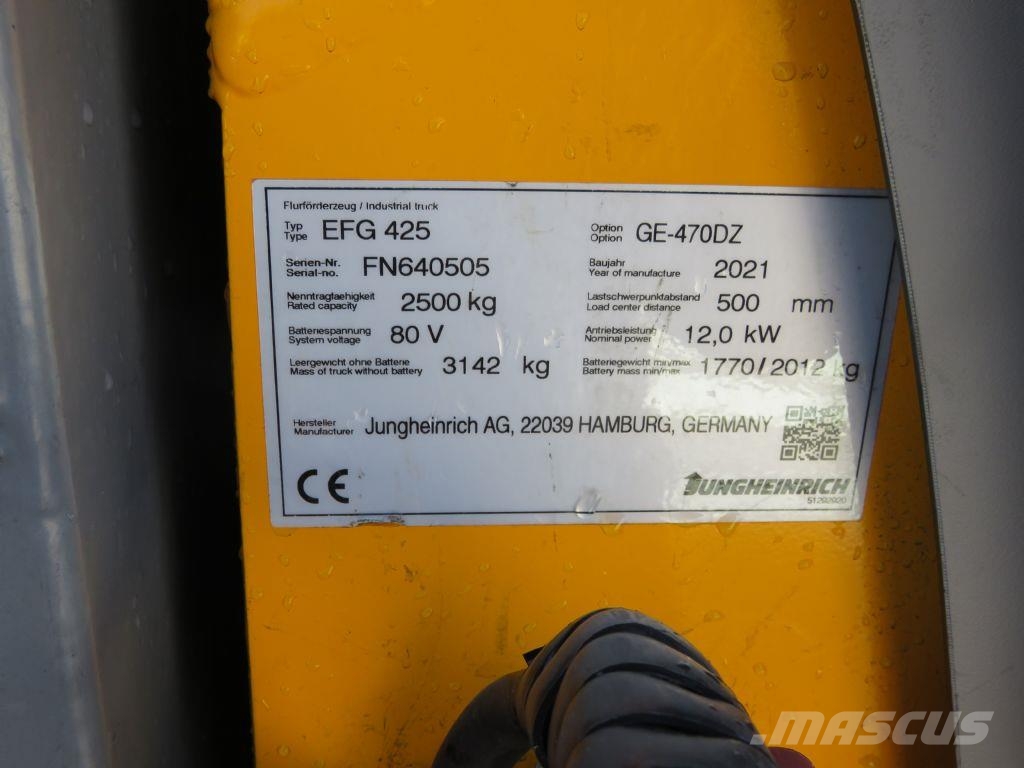 Jungheinrich EFG 425 전동 지게차