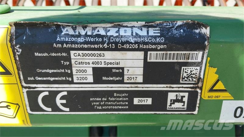 Amazone CATROS 4003 SPECIAL Schijveneggen