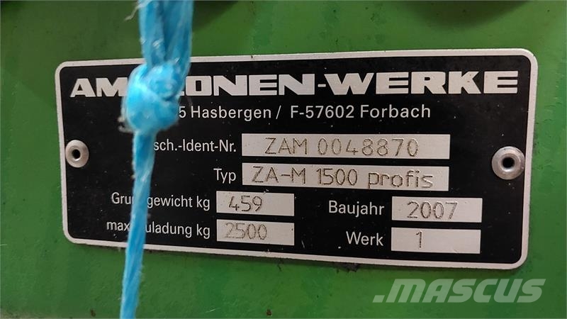 Amazone ZA-M 1500 Rozmetadlá priemyselných hnojív