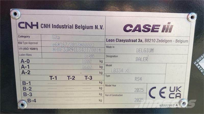 Case IH LB334R XL Kanttipaalaimet