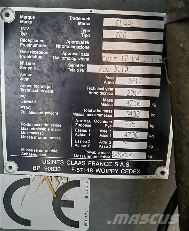 CLAAS ROLLANT 375 - UNIWRAP Pyöröpaalaimet
