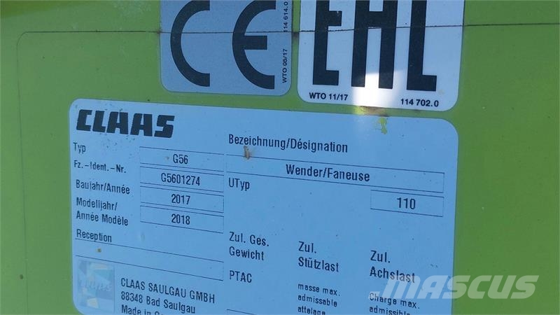 CLAAS VOLTO 55 مكابس وميبسات التبن