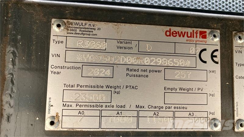Dewulf RQA3060 Demomaskine Scava raccogli patate