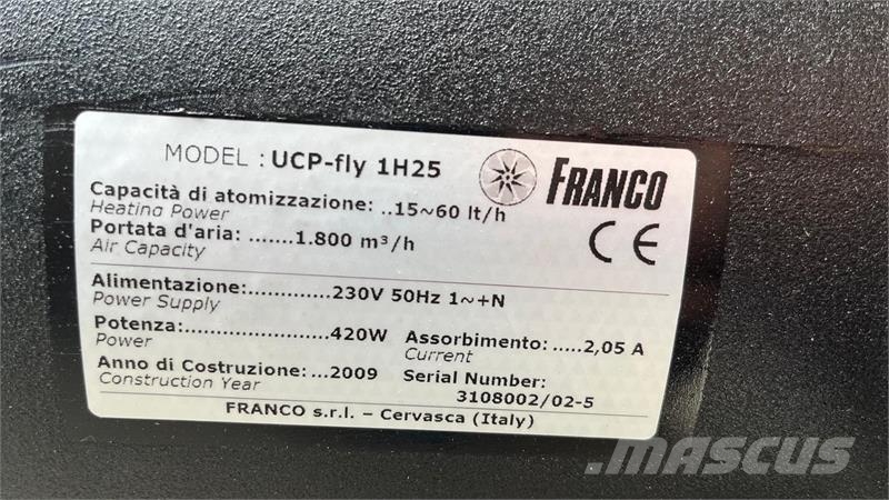  Franco UCP-FLY 1H25 Egyéb állattenyésztés gépei és tartozékok