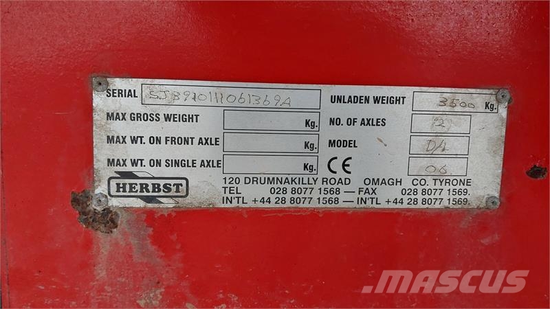 Herbst 16 ton entreprenørvogn 16 ton Terreinbeheermachines - overige