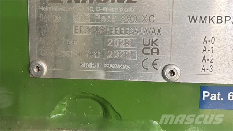 Krone Bigpack 890 XC - Overgemt Kanttipaalaimet