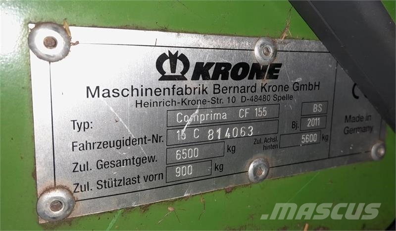 Krone Comprima CF 155 XC Körbálázók