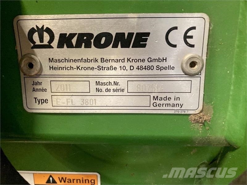 Krone Easyflow 3.8 Šieno ir pašarų ruošimo mašinų priedai