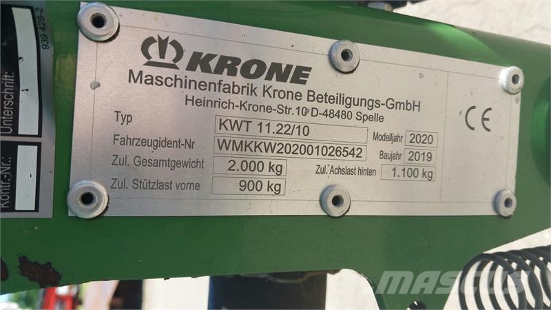 Krone KWT 11.22 مكابس وميبسات التبن