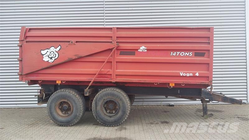 Tipvogn 14 tons Ανατρεπόμενες ρυμούλκες
