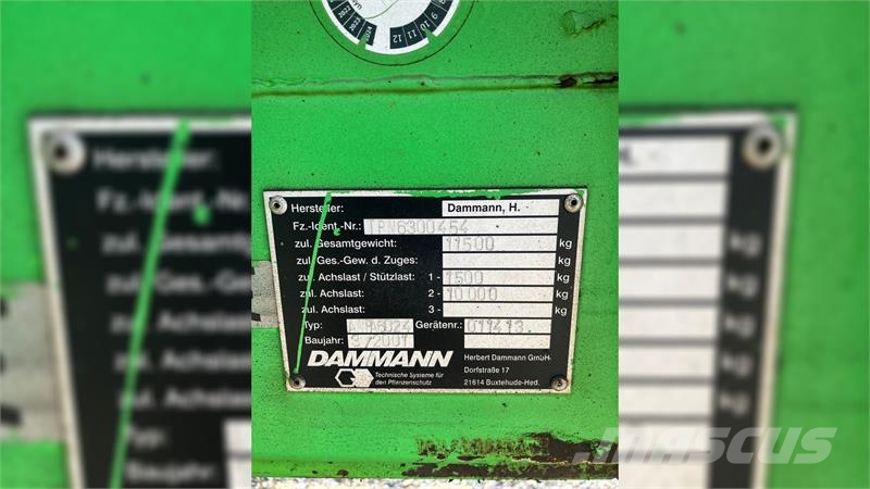 Dammann Profi 6024 Pulverizadores arrastrados
