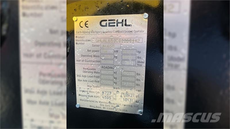 Gehl AL650 Minicargadoras