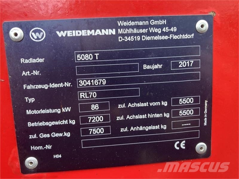 Weidemann 5080T Teleskoplader