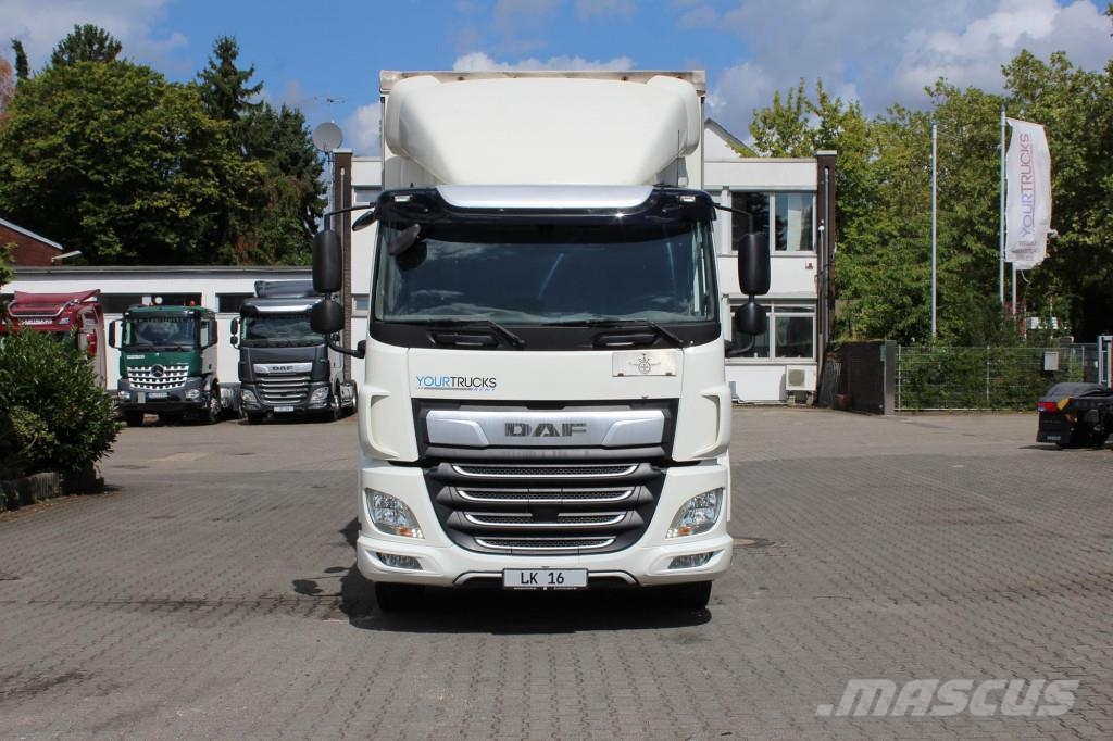Daf CF 320 Plane Schlafkabine Klima LDW Edscha LBW Priekabos su tentu