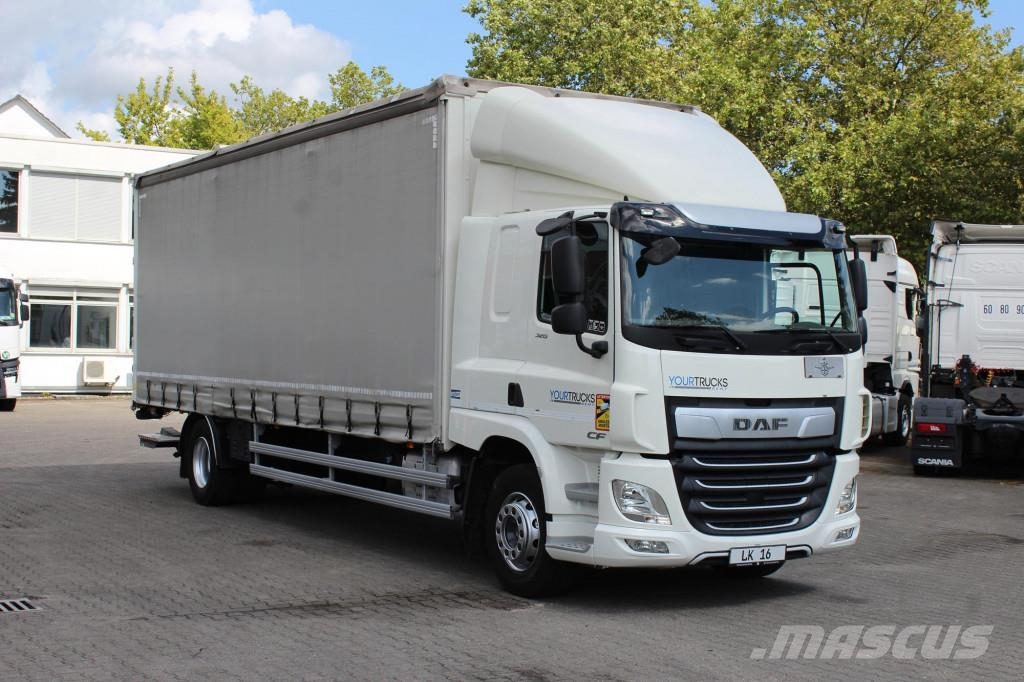 Daf CF 320 Plane Schlafkabine Klima LDW Edscha LBW Priekabos su tentu