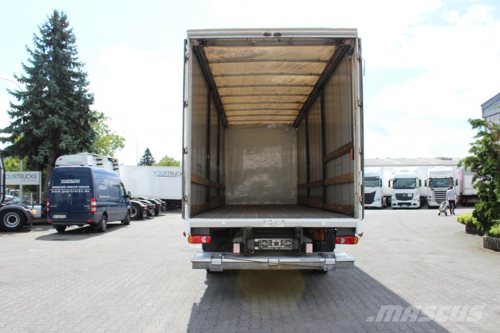 Daf CF 320 Plane Schlafkabine Klima LDW Edscha LBW Priekabos su tentu