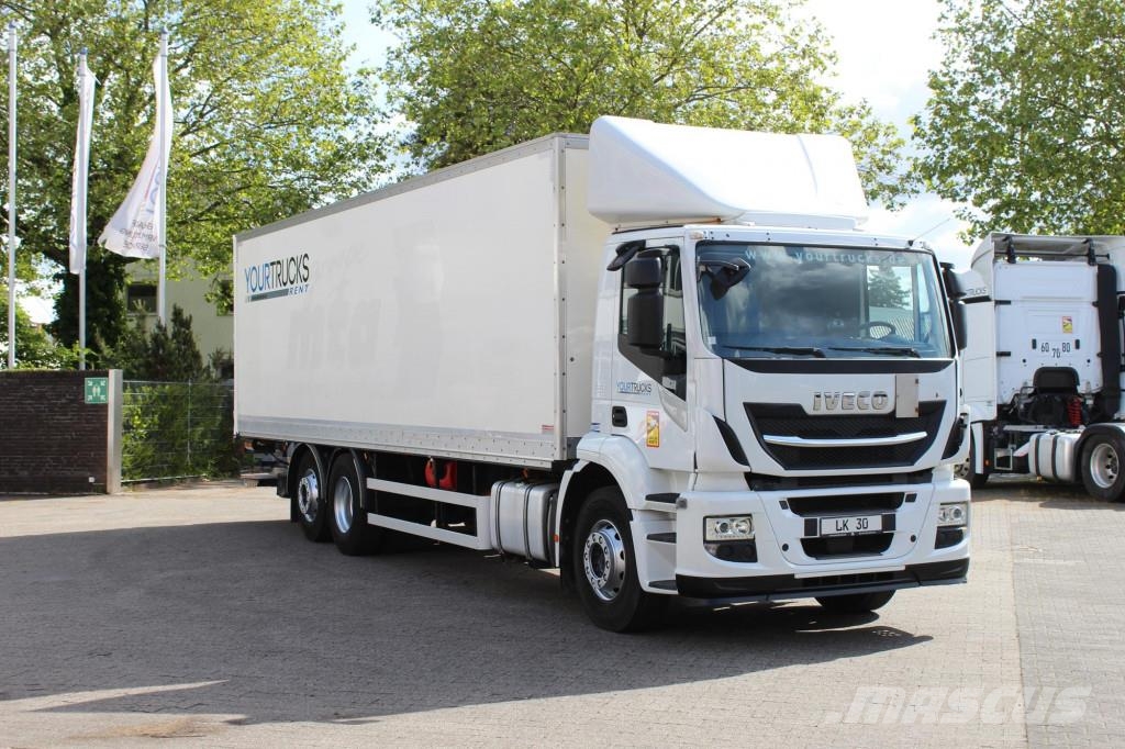 Iveco Stralis 360 E6 Koffer Liftachse Klima Camiones con caja de remolque