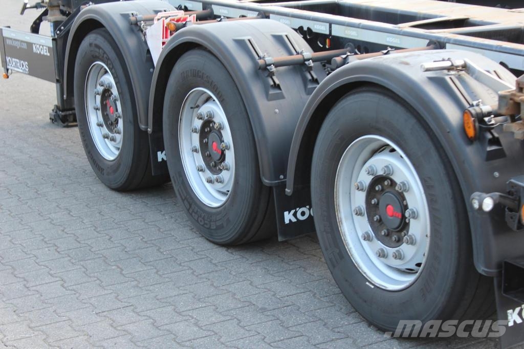 Kögel Multi Container Chassis Port 45 Triplex SAF نصف مقطورة مسطحة منخفضة