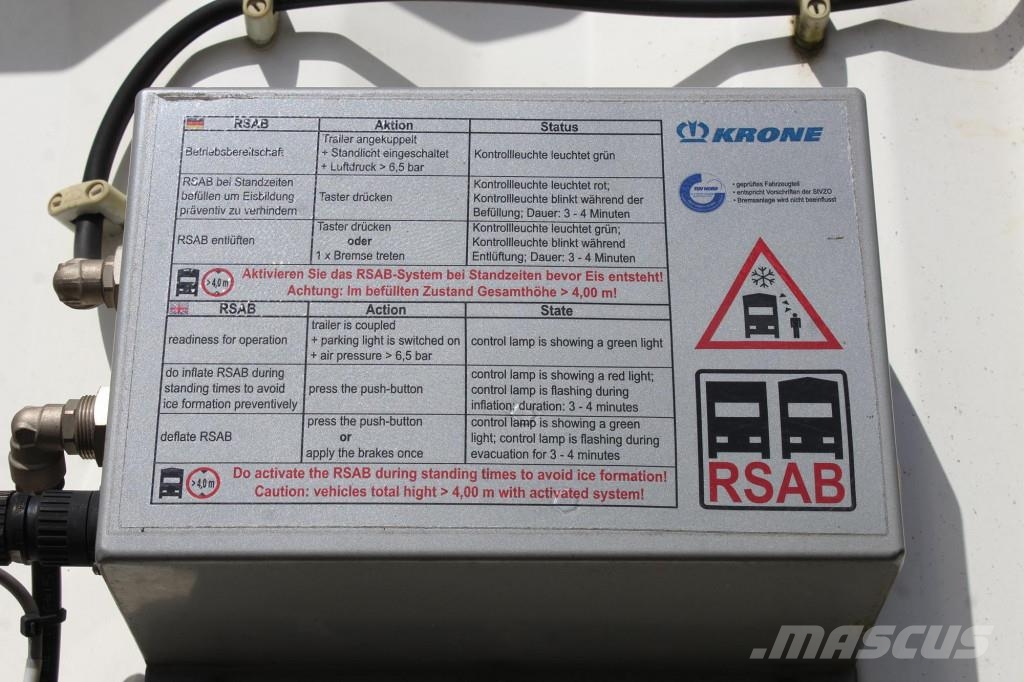 Krone Standard Plane Joloda Liftachse Edscha Code XL Poluprikolice sa otvorenim sandukom
