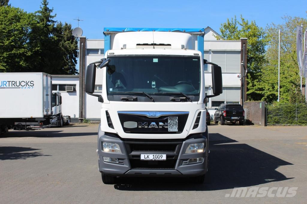 MAN TGS 18.440 Plane Zug Schlafplatz AHK Retarder Camión con caja abierta