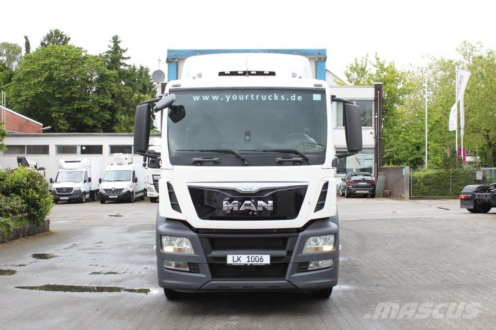 MAN TGS 18.440 Plane Zug Schlafplatz AHK Retarder Camión con caja abierta