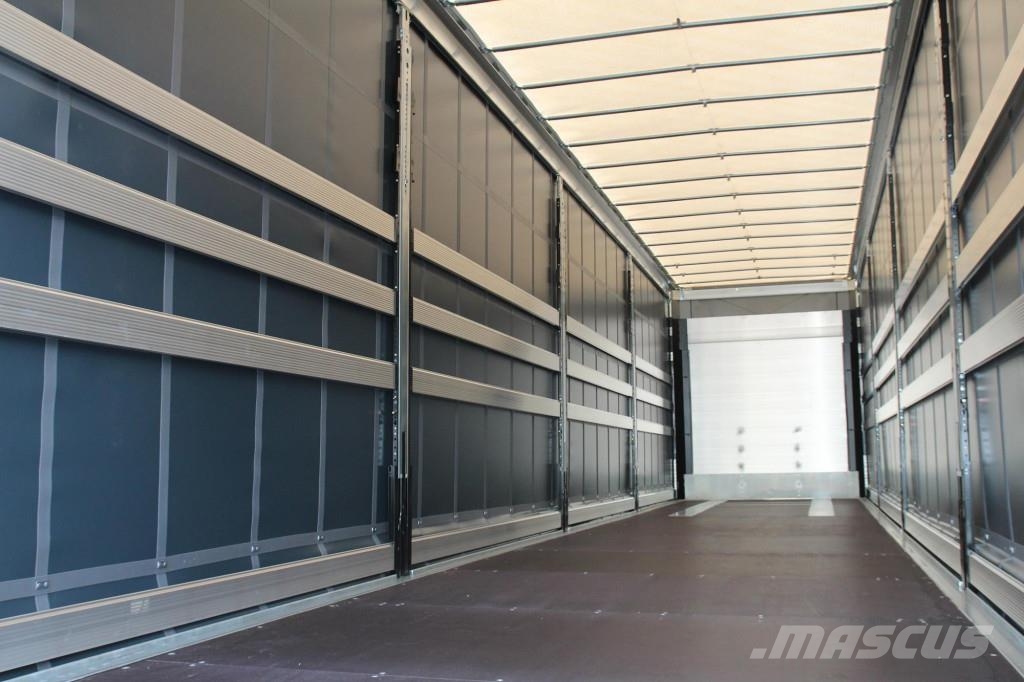 SCHMITZ Mega Plane Hubdach Edscha Liftachse Mega RENT نصف مقطورات مسطحة / مفصلية الجوانب