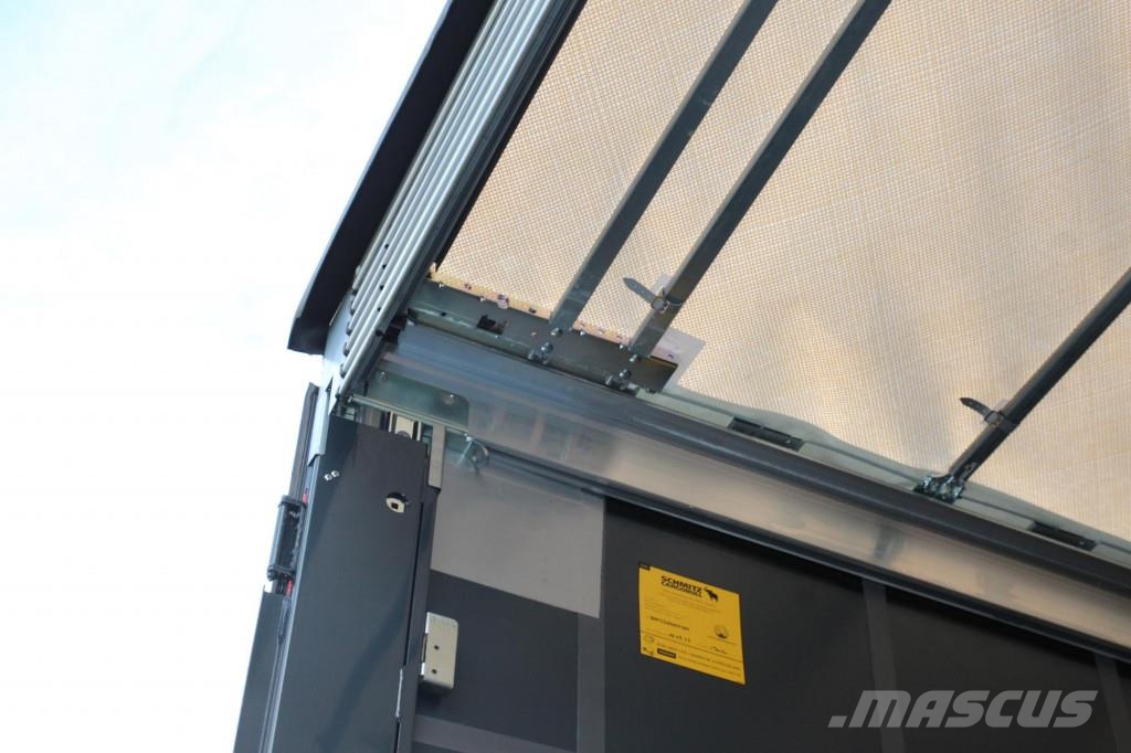 SCHMITZ Mega Plane Hubdach Edscha Liftachse Mega RENT نصف مقطورات مسطحة / مفصلية الجوانب