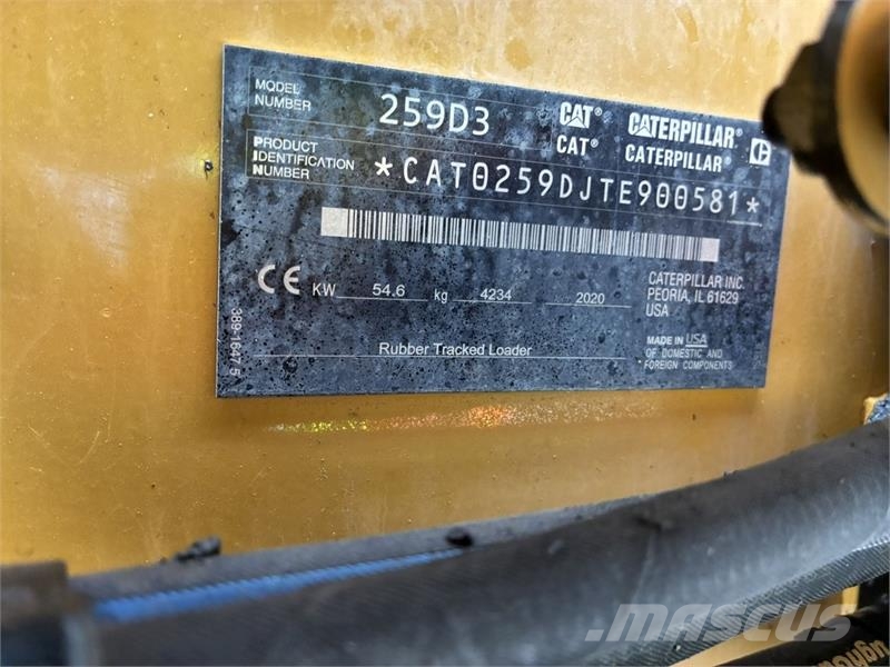 CAT 259D3 Minilæsser - skridstyret