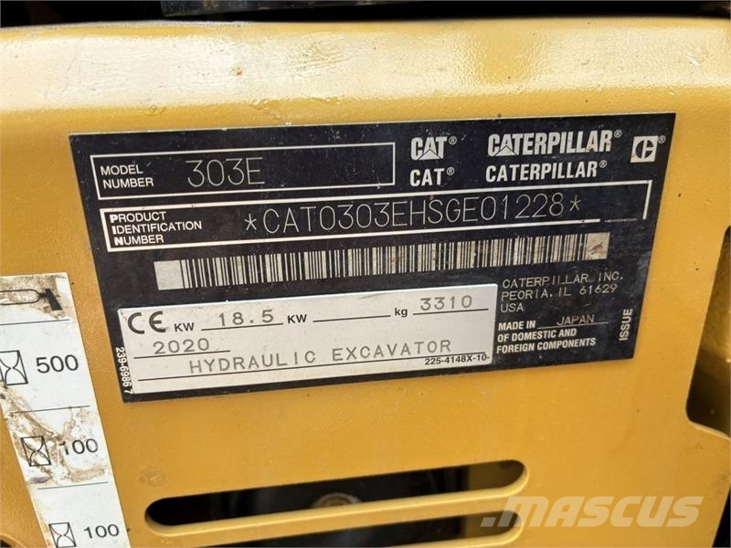 CAT 303E CR Mini rýpadla < 7t