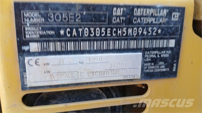 CAT 305E2 CR Mini rýpadla < 7t