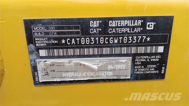 CAT 310 Pásové rýpadlá