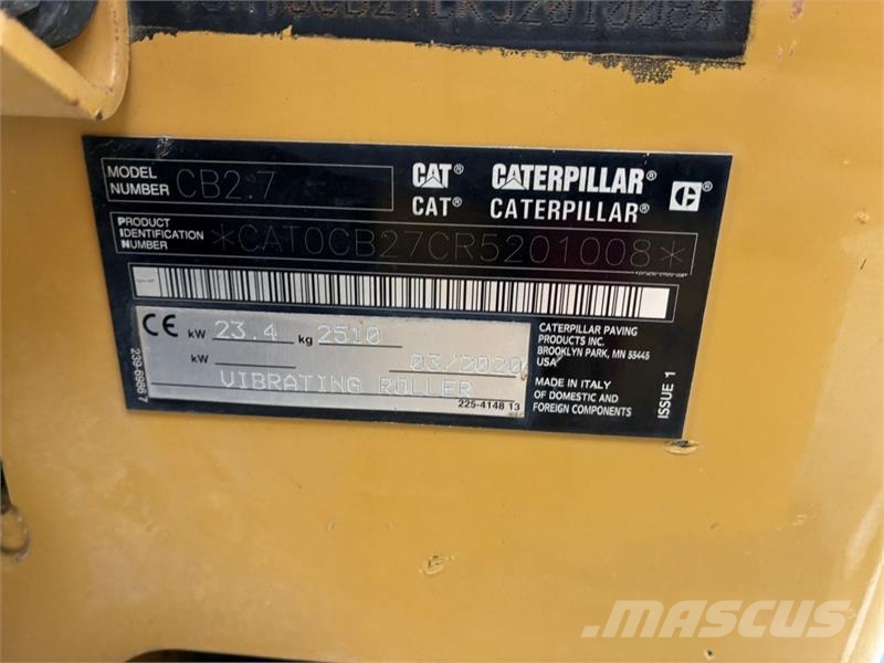 CAT CB2.7 Rouleaux tandem