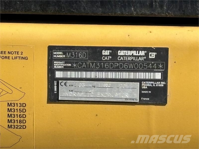 CAT M316D حفارات بعجل