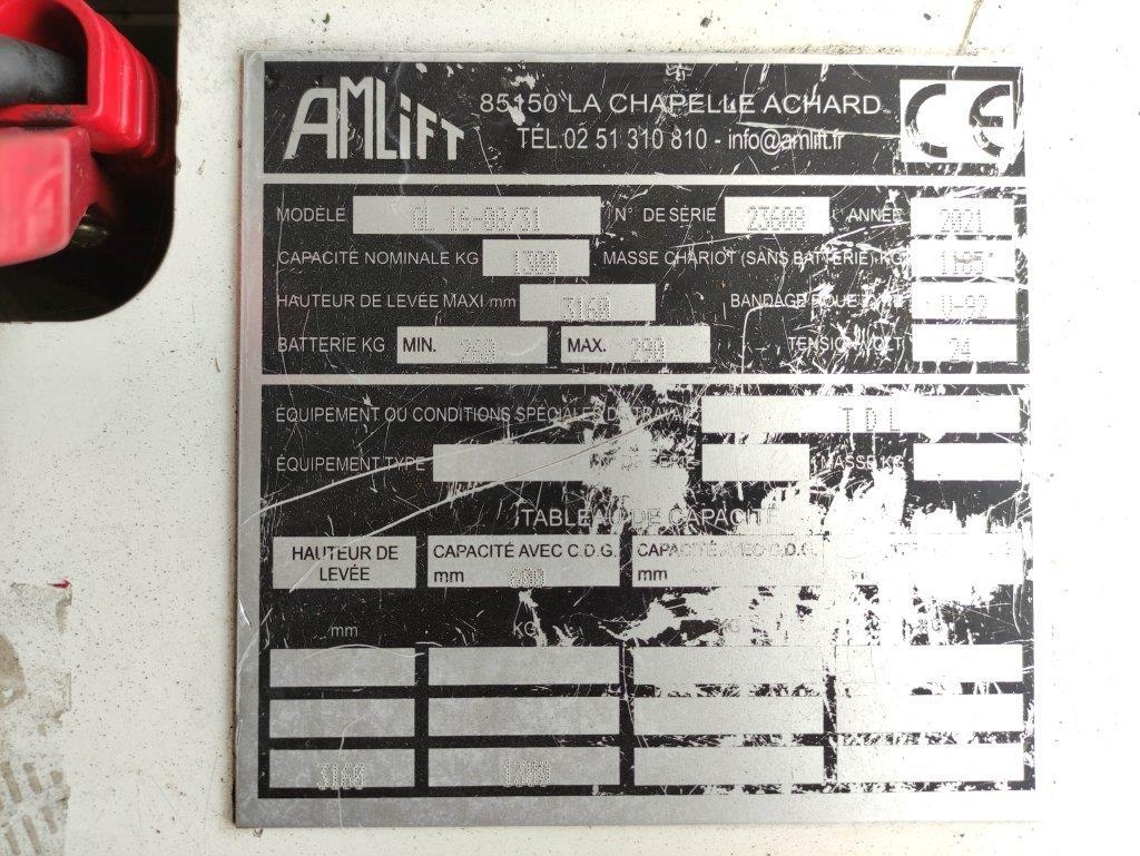 Amlift GL16-08/31 معدات التكديس الجوالة
