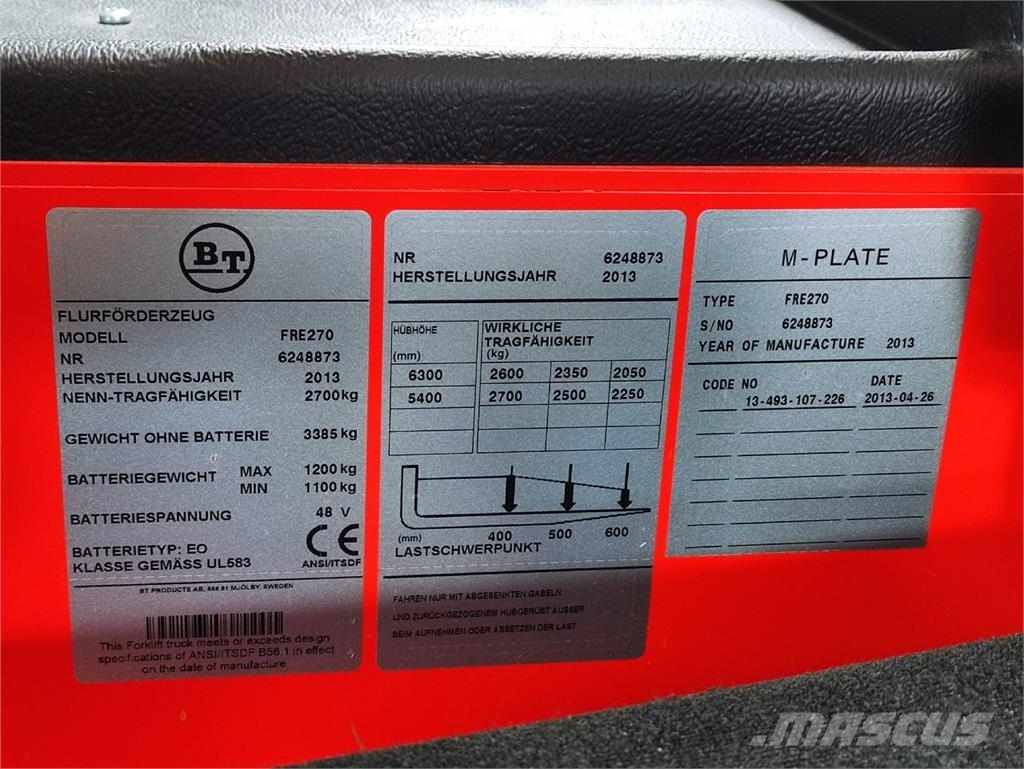 BT FRE270 (Vulkollan NEU) شاحنة المناولة رباعية الاتجاهات