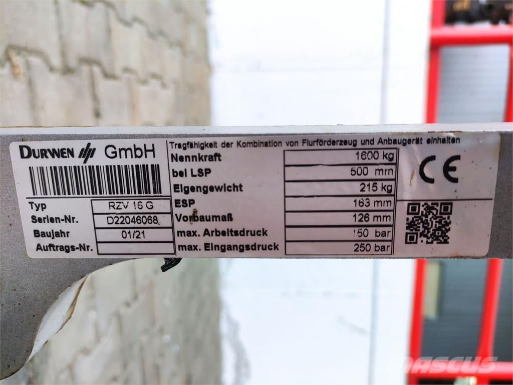 Durwen RZV 16 G معدات المواد - غير ذلك