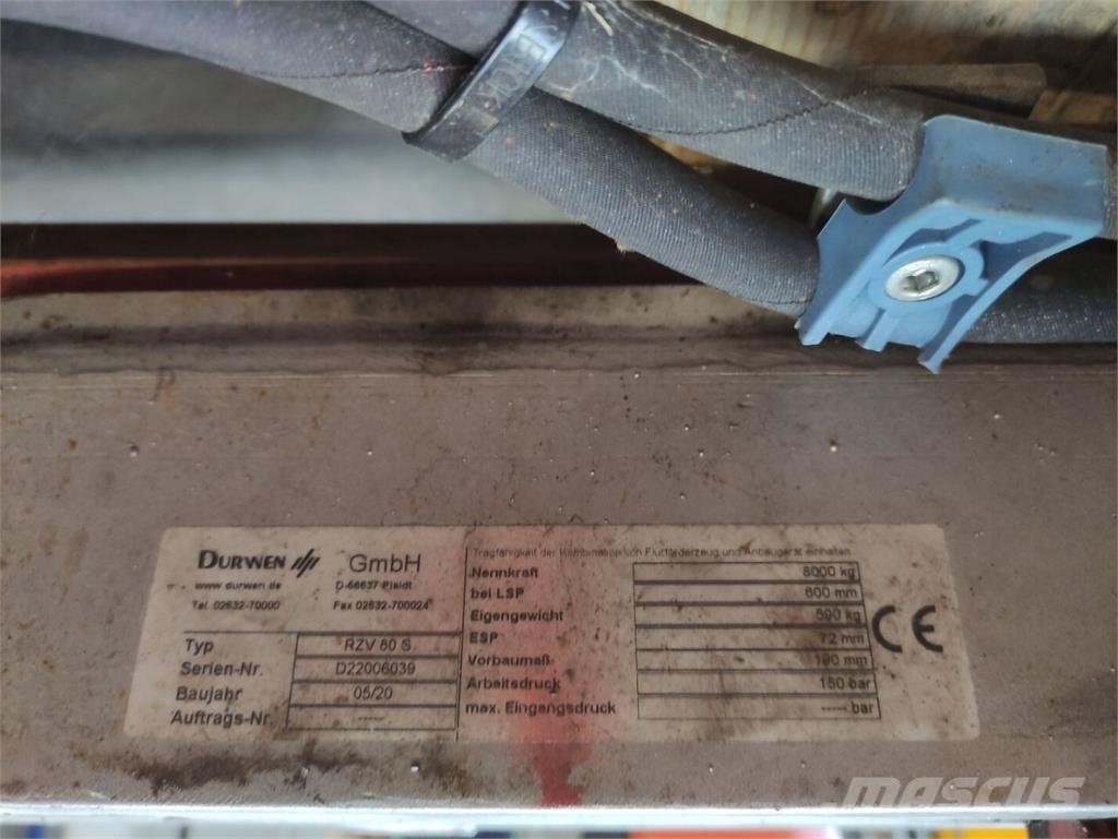 Durwen RZV 80S Laden en Lossen - overige