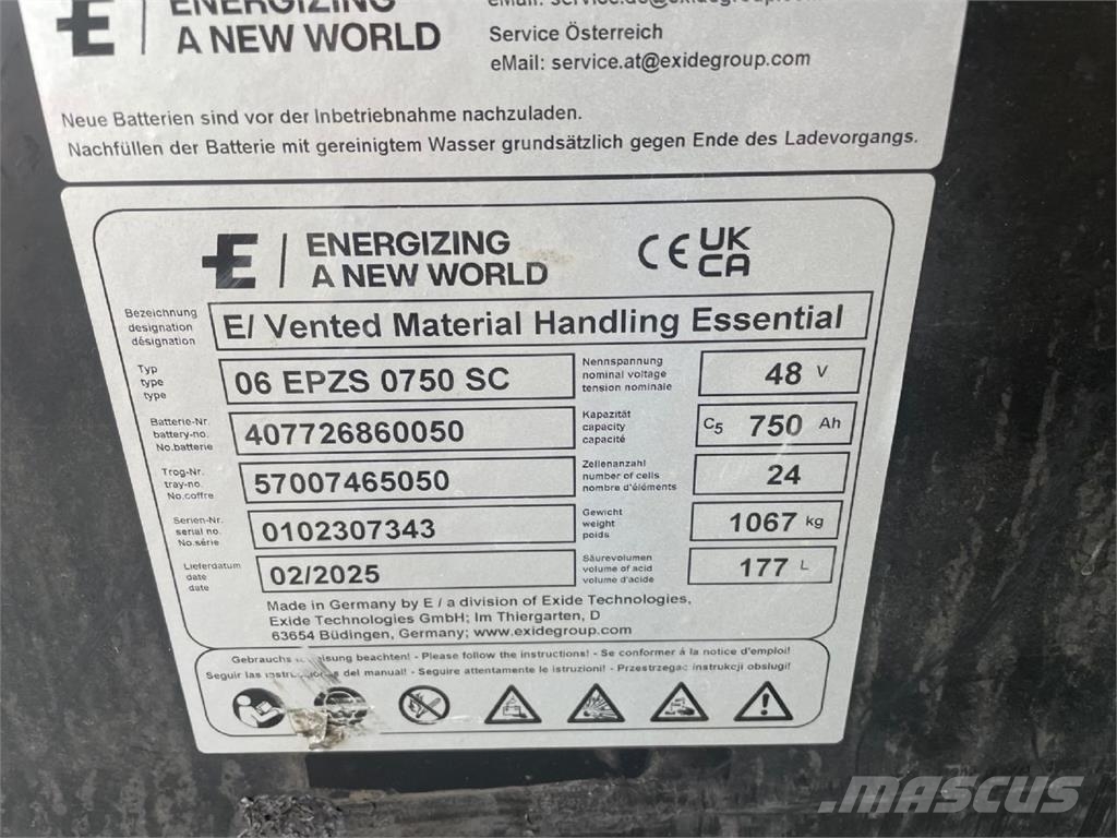Exide 48V 6 EPZS 750 Andere Gabelstapler