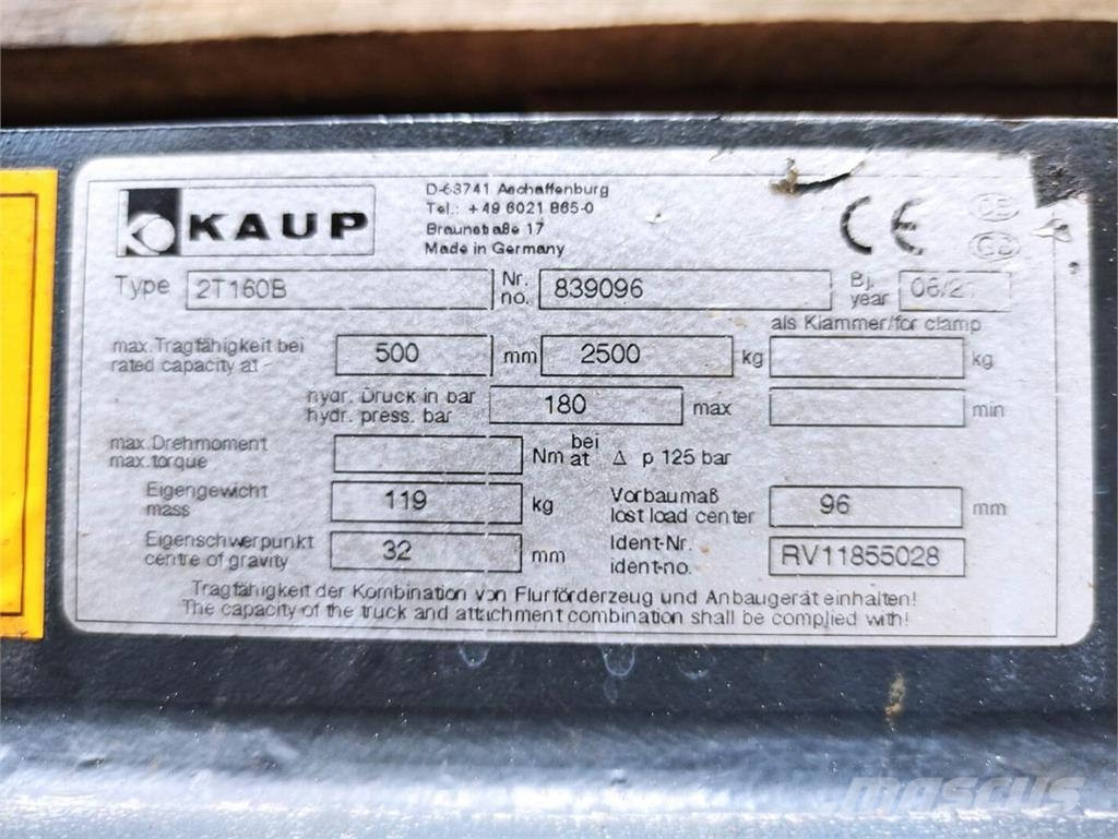 Kaup 2T160B Sonstige Flurförderzeuge