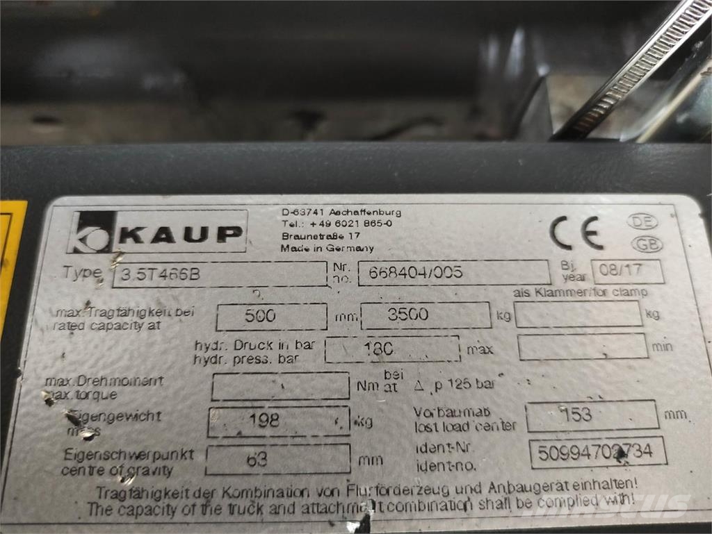 Kaup 3.5T466B Laden en Lossen - overige