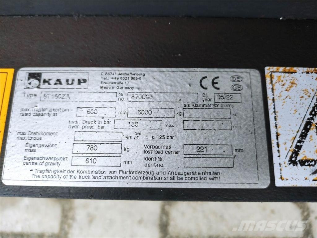 Kaup 8T160ZA Otros